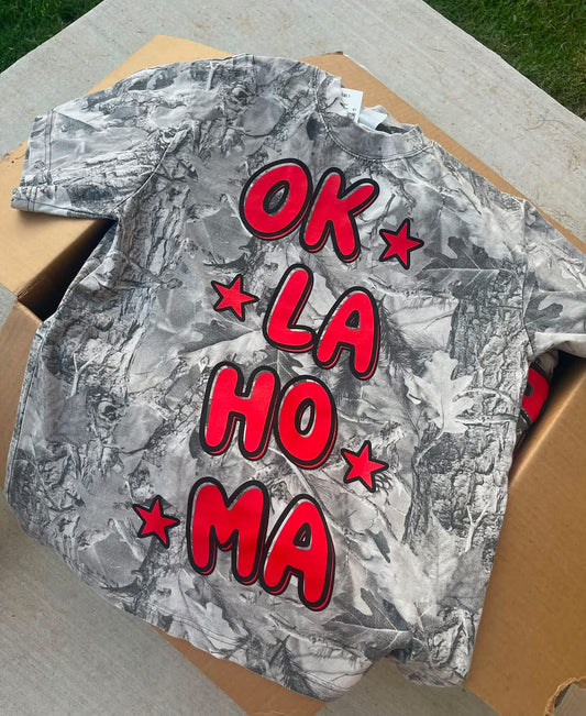 Oklahoma Camo Graphic Tee