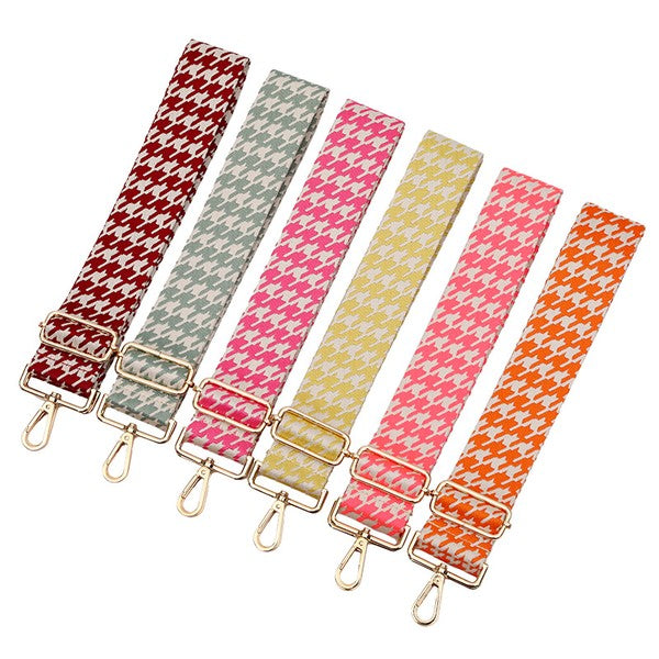 Houndstooth Bag Strap