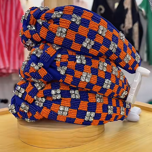 T Checkered Thunder Headband