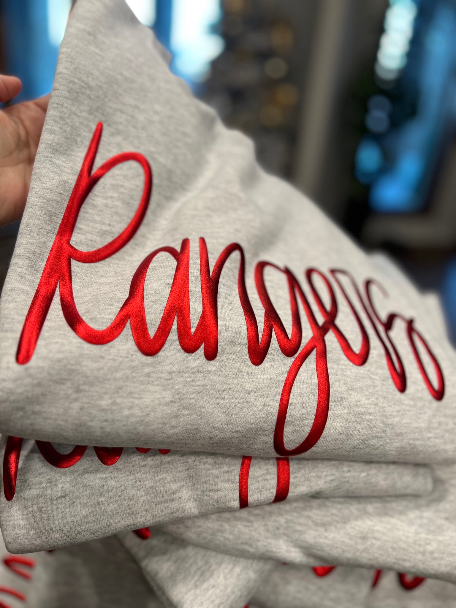 Metallic Script Red Rangers Sweatshirt