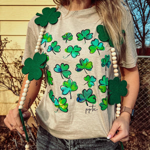 Watercolor Shamrock Graphic Tee