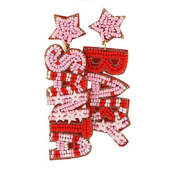 Santa Baby Seed Bead Earrings