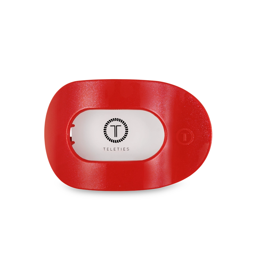 TELETIES Round Flat Hair Clip-Medium