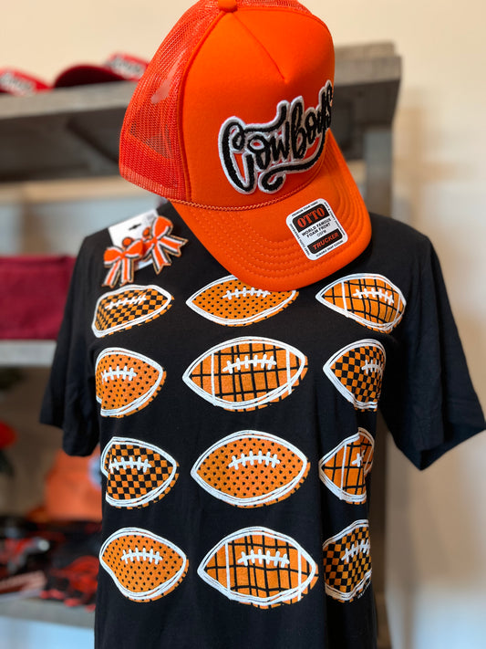 Stacked Football Graphic Tee