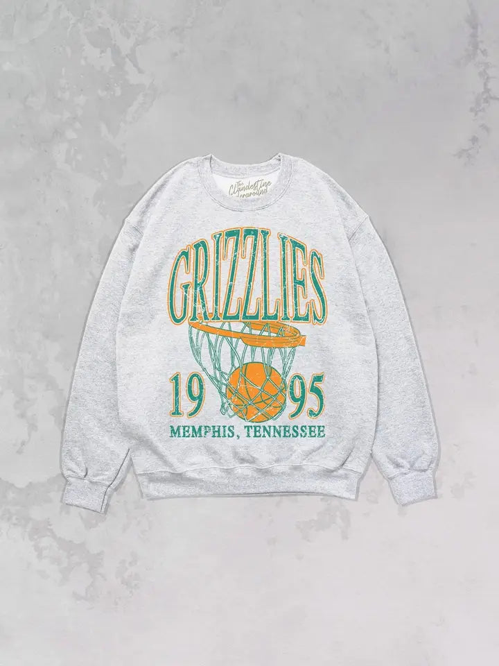 Memphis Basketball Oversized 90s Sweatshirt