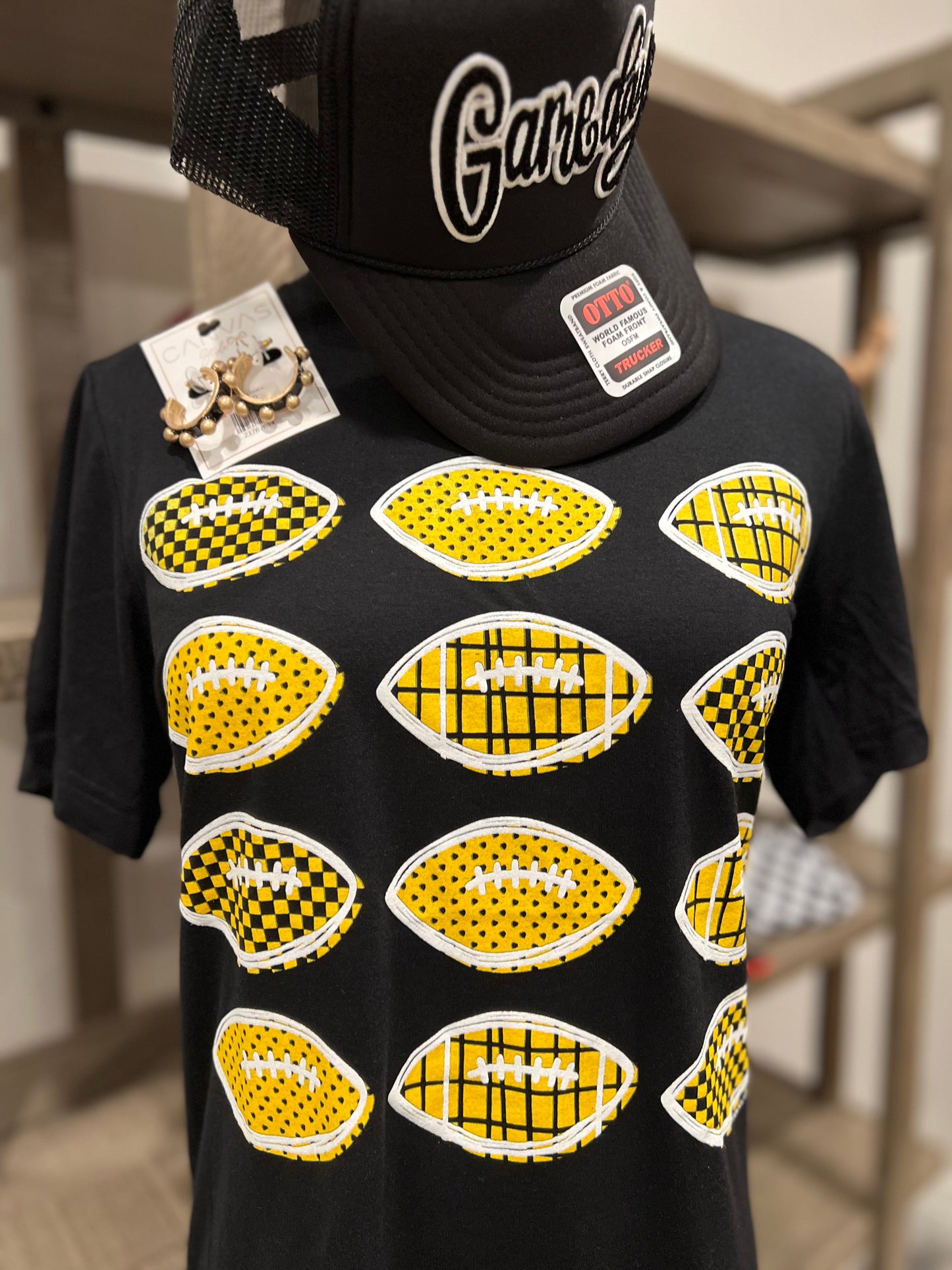 Stacked Football Graphic Tee