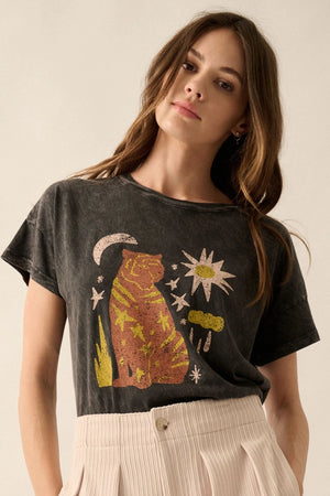 Starry Tiger Vintage Washed Graphic Tee