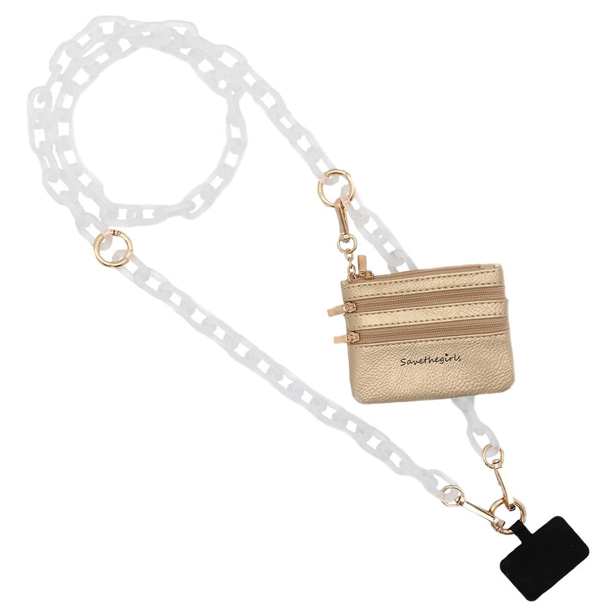 Clip & Go Cross Body Ice Chain Phone Accessory by Save The Girls