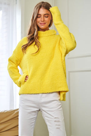 CORA COZY SOFT KNIT MOCK NECK SWEATER