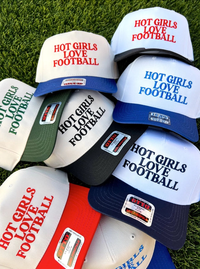 Hot Girls Love Football Trucker Hat