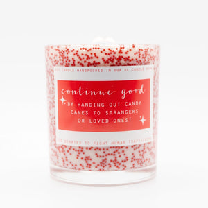 Candy Cane Candle