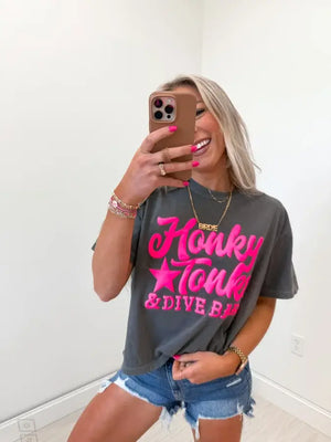 Honky Tonks Boxy Graphic Tee