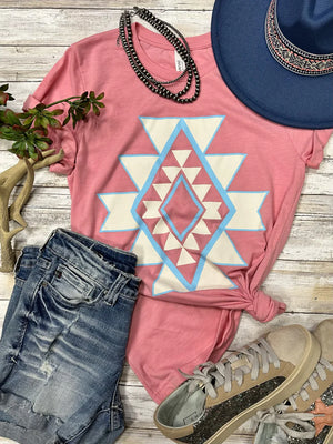 Ginger Aztec Graphic Tee by Texas True Threads