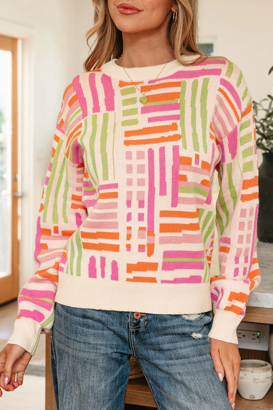 Colorwork Stripes Sweater