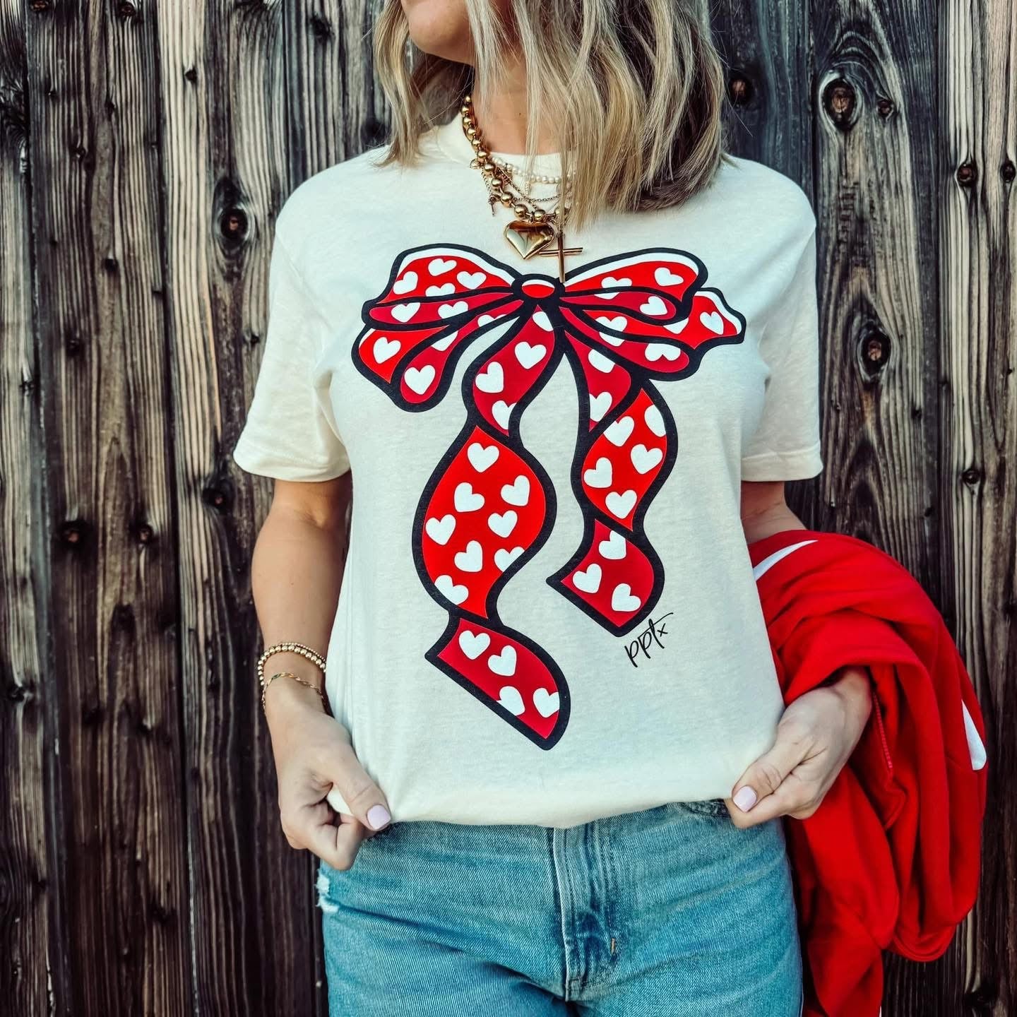 Big Heart Bow Graphic Tee