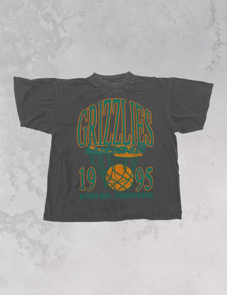 Vintage 90’s Grizzlies, Memphis Basketball Oversized Graphic Tee