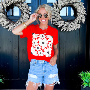 Boho Poppy Graphic Tee