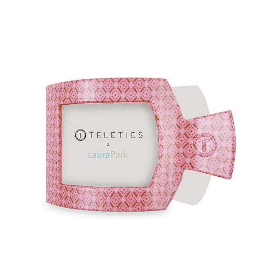 TELETIES Berry Cozy Square Flat Hair Clip-Medium