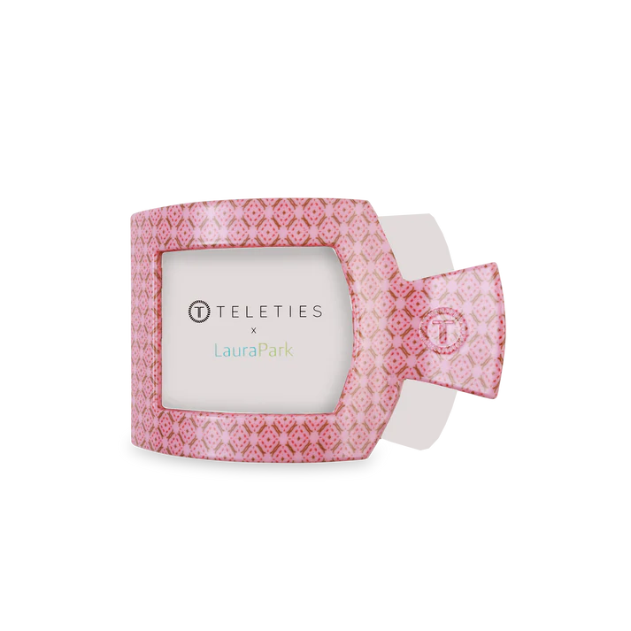 TELETIES Berry Cozy Square Flat Hair Clip-Medium