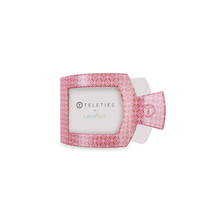 TELETIES Berry Cozy Square Flat Hair Clip-Small