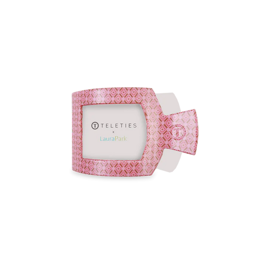 TELETIES Berry Cozy Square Flat Hair Clip-Small