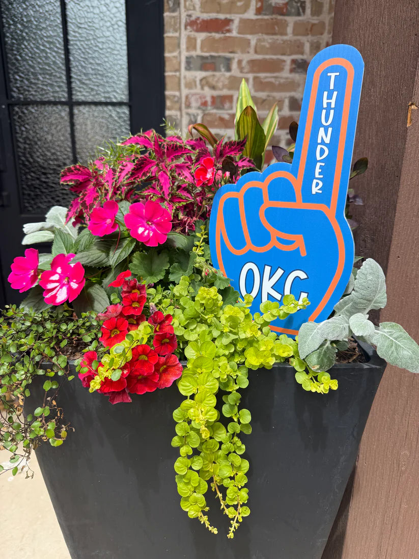 OKC Potted Plant Sign