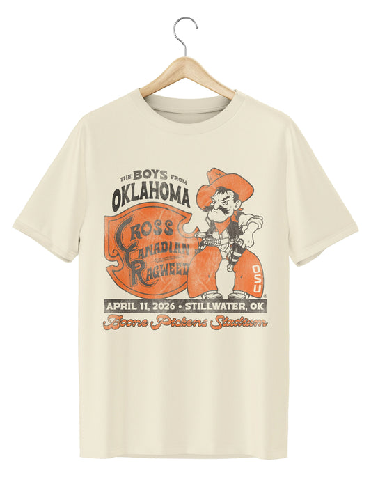 Cross Canadian Ragweed OSU Cowboys Pistol Pete Thrifted Graphic Tee