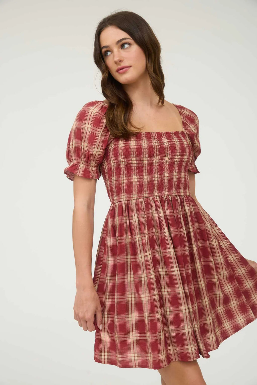 Ruby Plaid Dress
