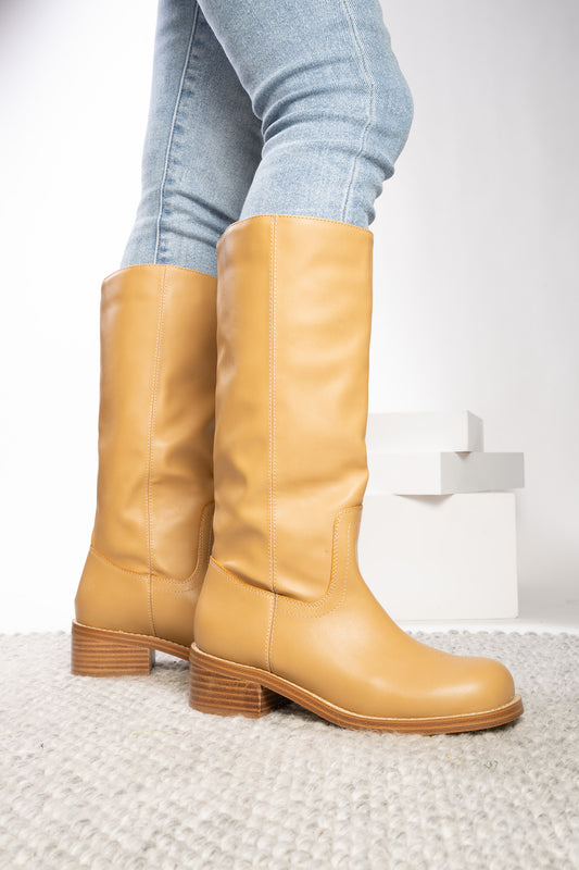 Put Up or Shut Up Camel Boots by Corkys Footwear