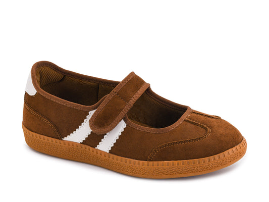 Calm Down Chestnut Mary Jane Sneaker by Corkys Footwear