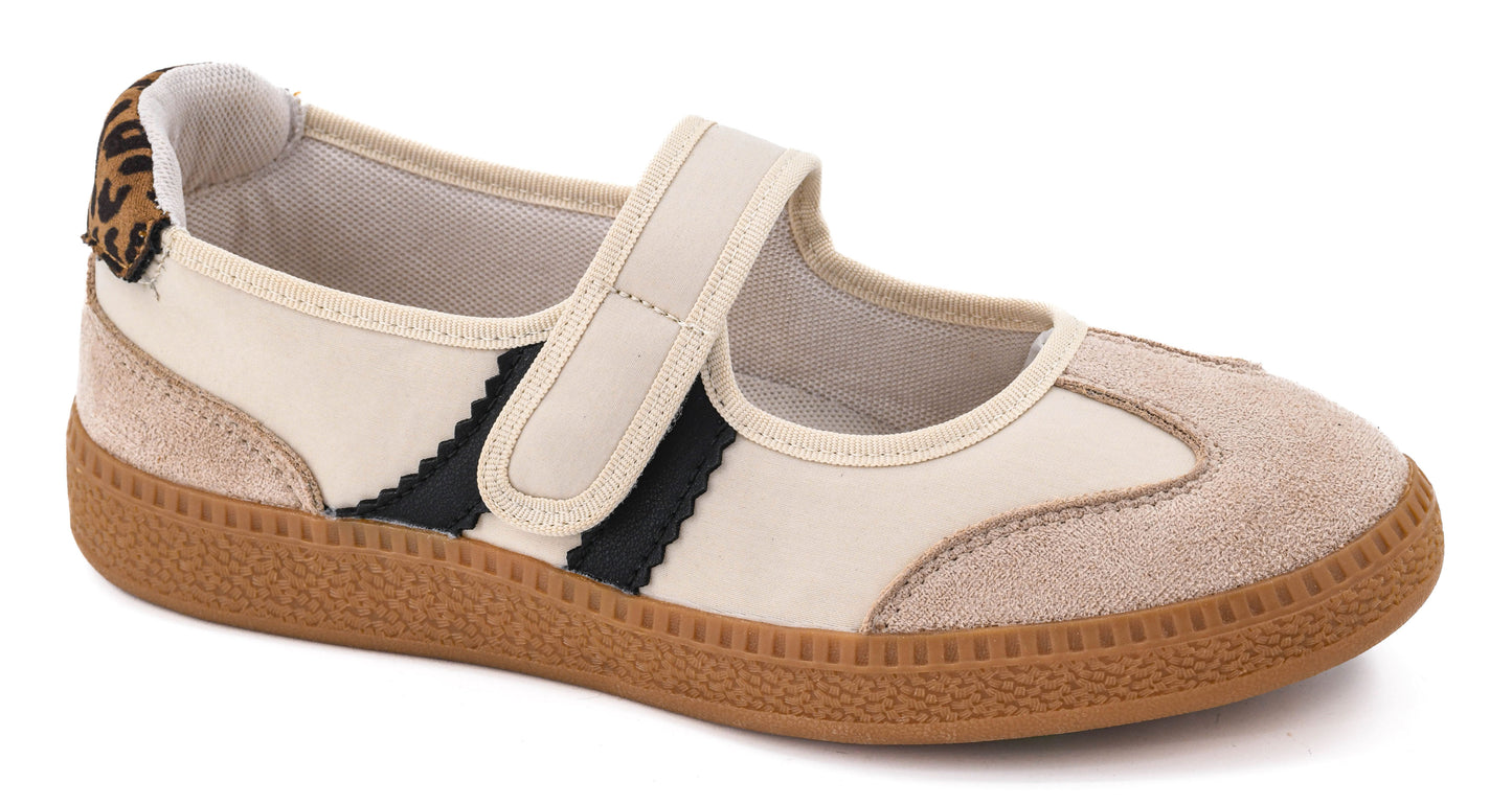 Calm Down Sand Combo Mary Jane Sneaker by Corkys Footwear