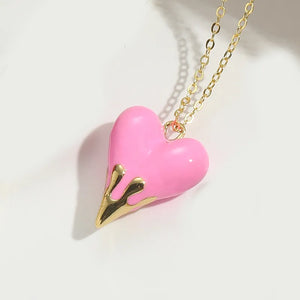 Drip Heart Necklace