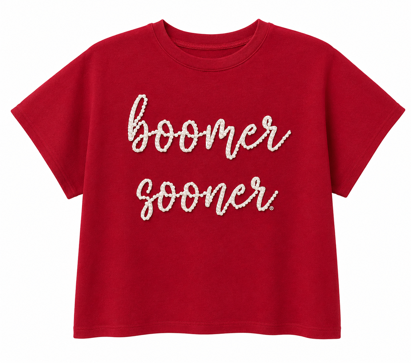 BB Stadium Crimson Boomer Sooner Pearl Top