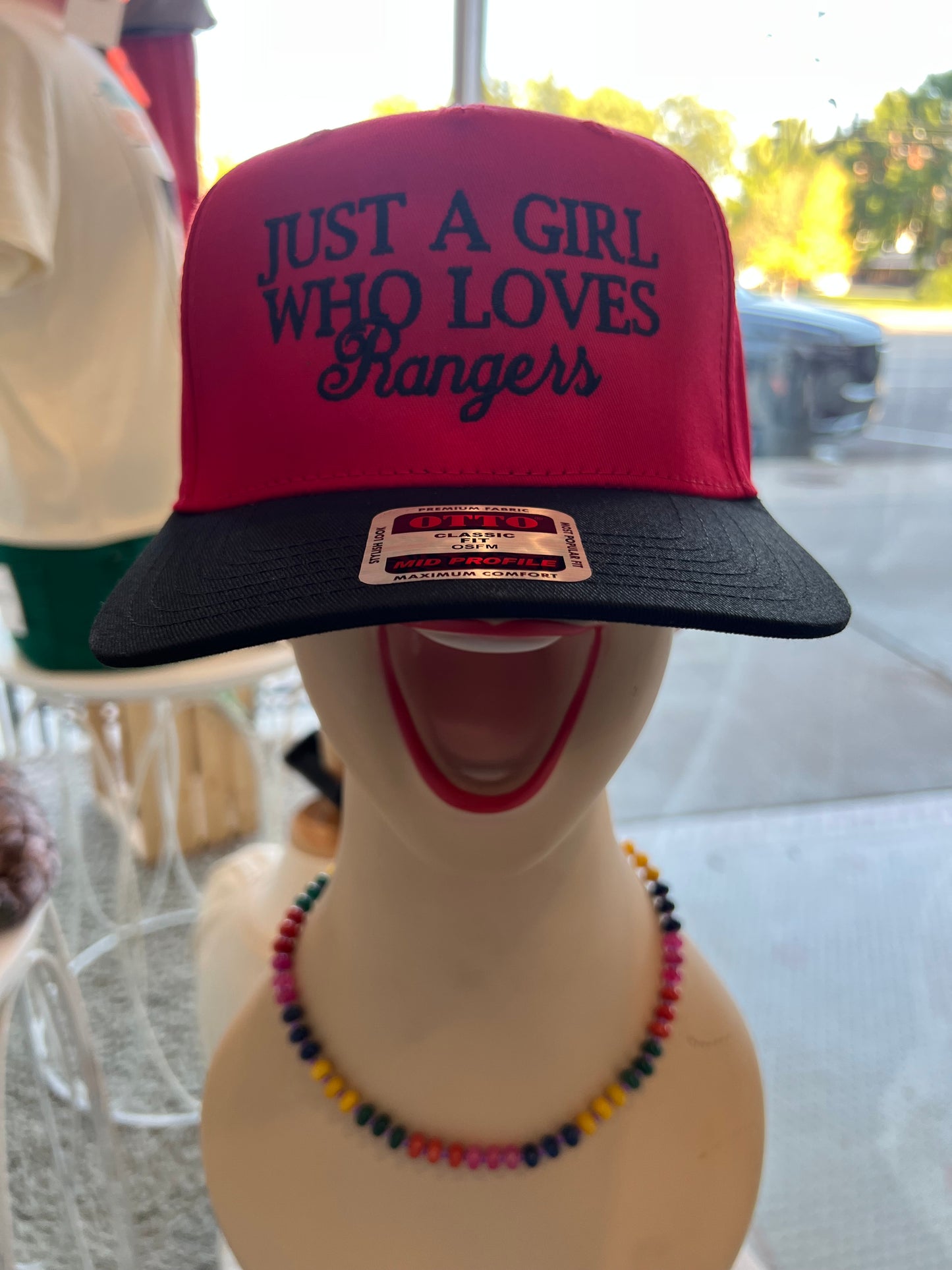 Just A Girl Who Loves Embroidered Trucker Hats