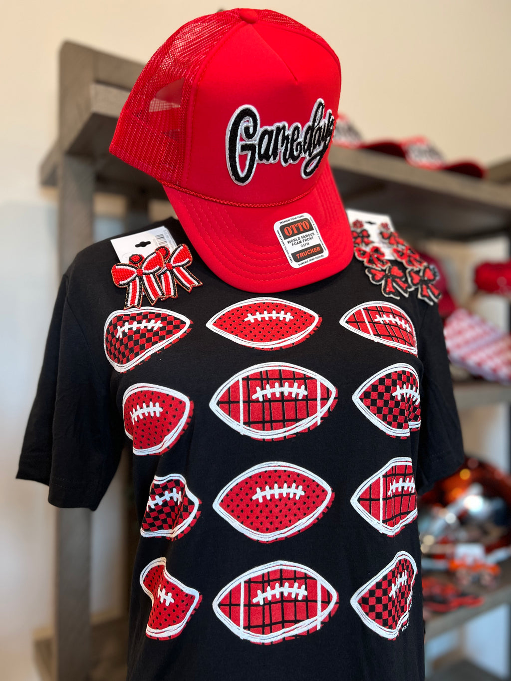 Stacked Football Graphic Tee