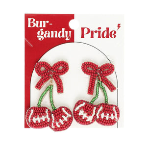 Game Day Pride Cherry Drop Earrings
