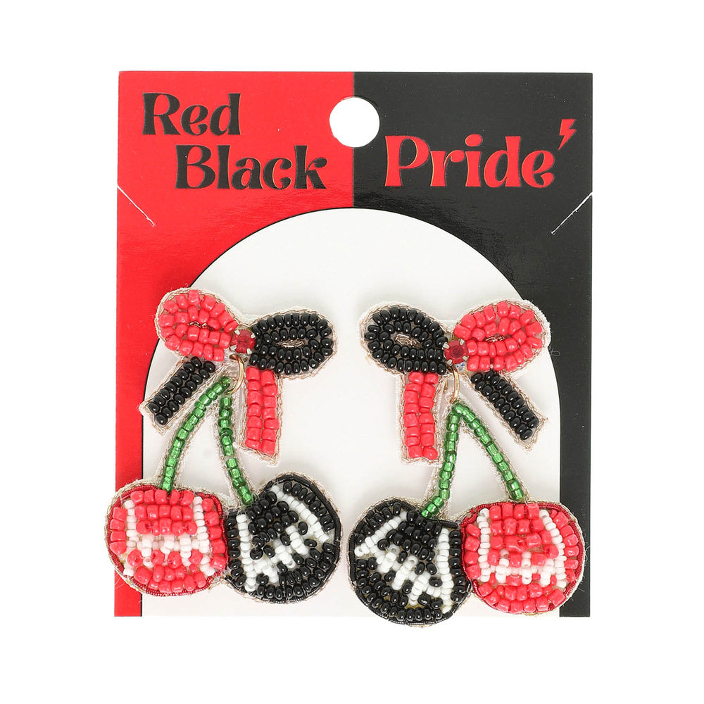 Game Day Pride Cherry Drop Earrings