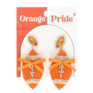 Game Day Pride Football Drop Earrings