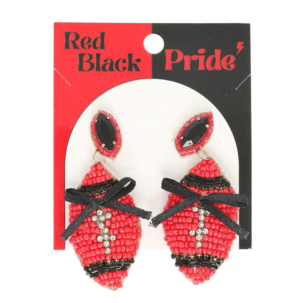 Game Day Pride Football Drop Earrings