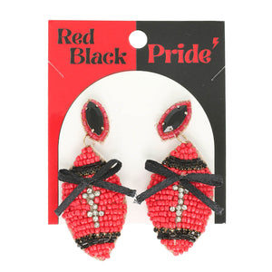 Game Day Pride Football Drop Earrings