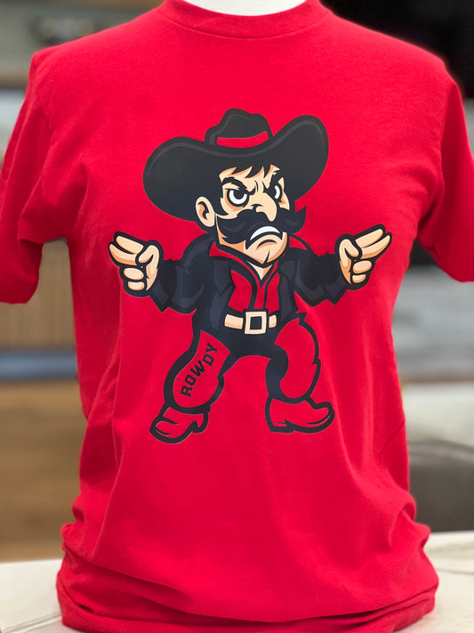 Red Rowdy Graphic Tee