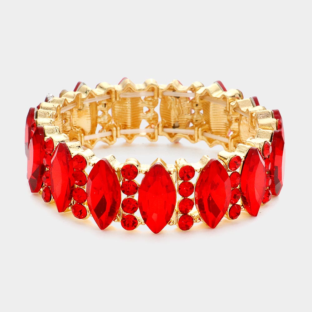 Crystal Stone Stretch Bracelet