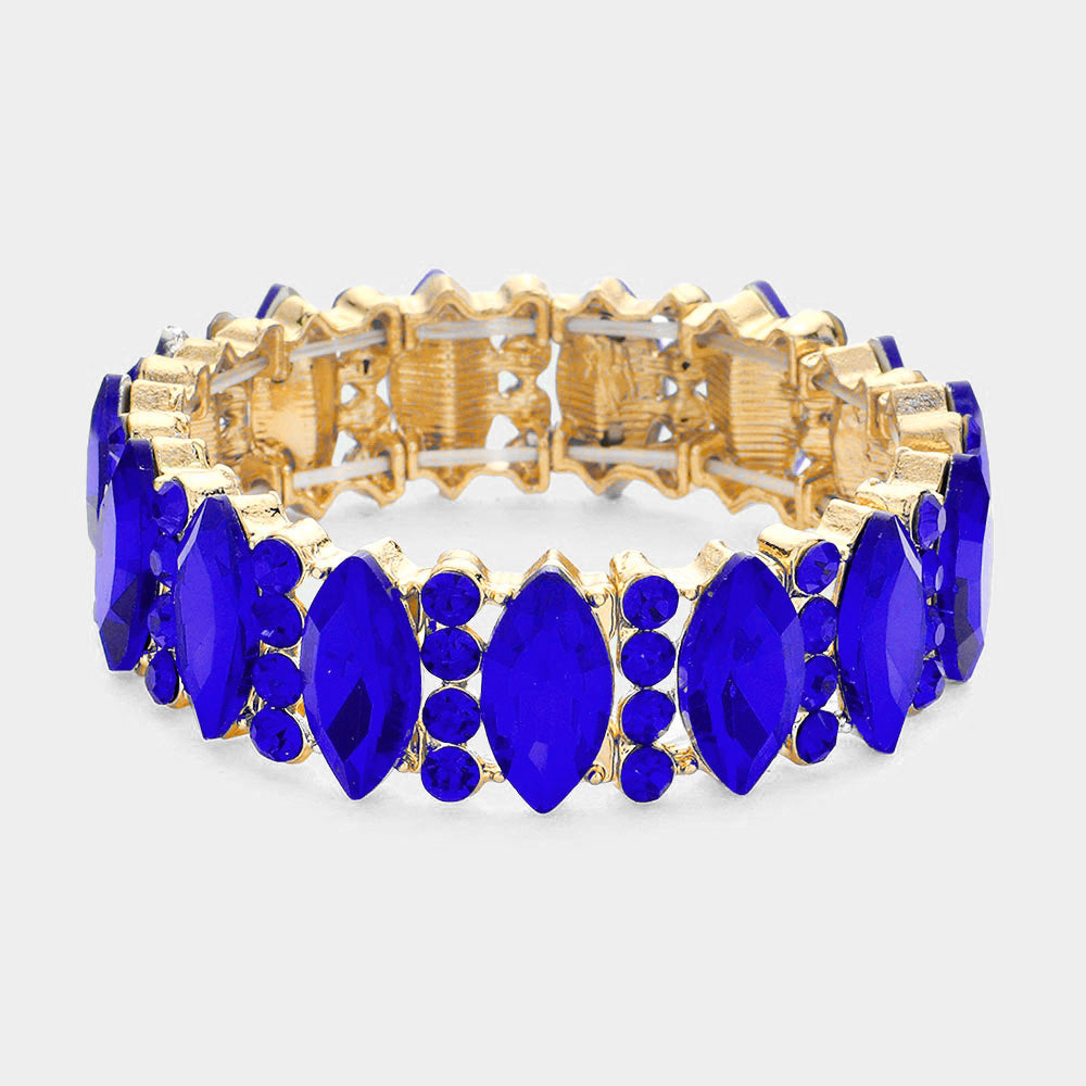 Crystal Stone Stretch Bracelet