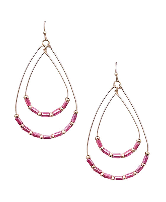 Double Wire Teardrop Earrings