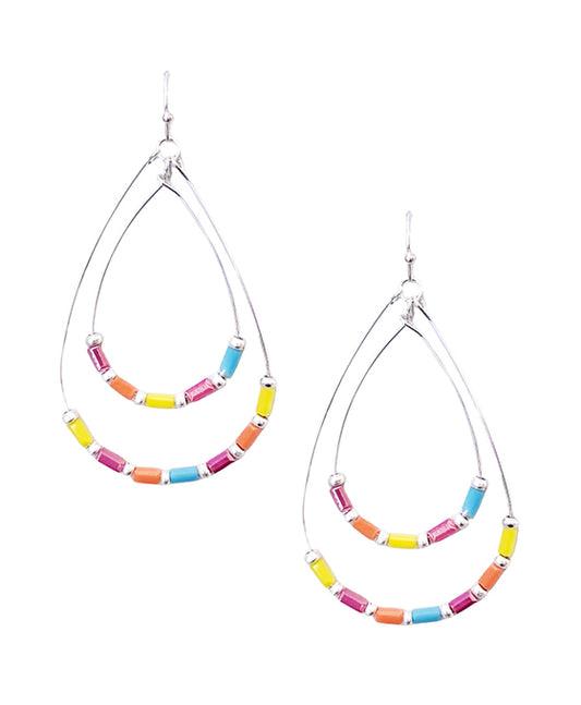 Double Wire Teardrop Earrings