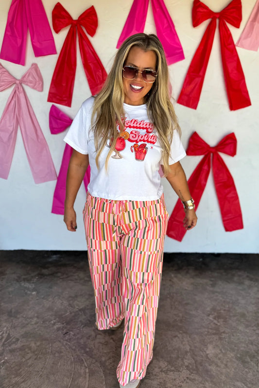 Multi Stripe Haddie Wide Leg Pants