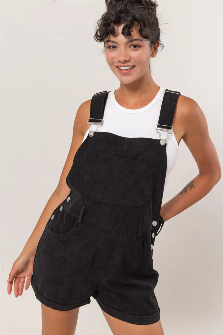 Corduroy Overall Shorts Burlap Bungalow 319