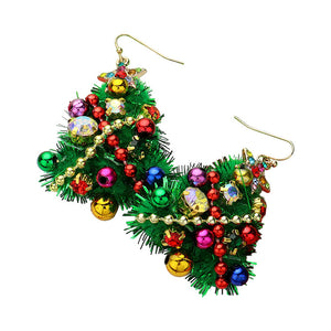 Christmas Tree Dangle Earrings