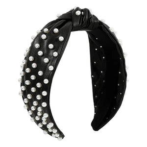 Pleather Beaded Headbands