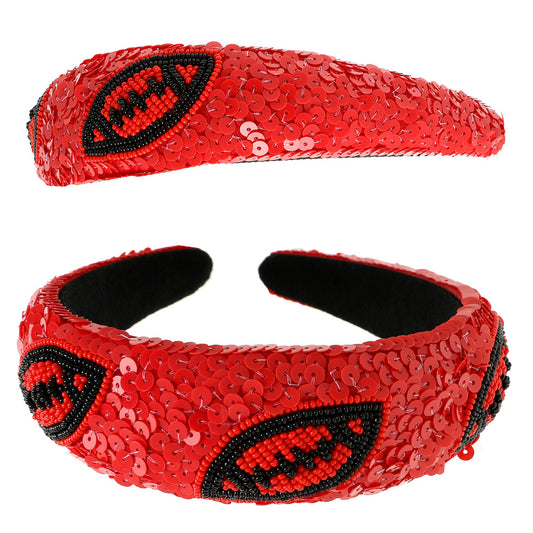 Football Sequin Headband